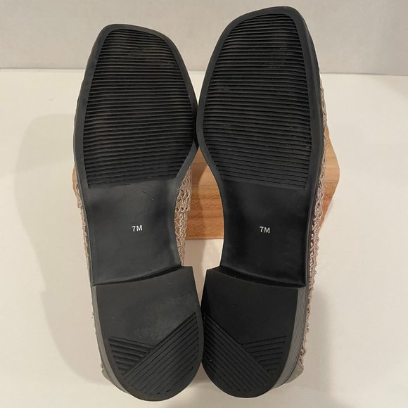 Karen Scott "Bayside" Soft Step Loafer Taupe Mesh 1" Heel Size 7M - Picture 6 of 7